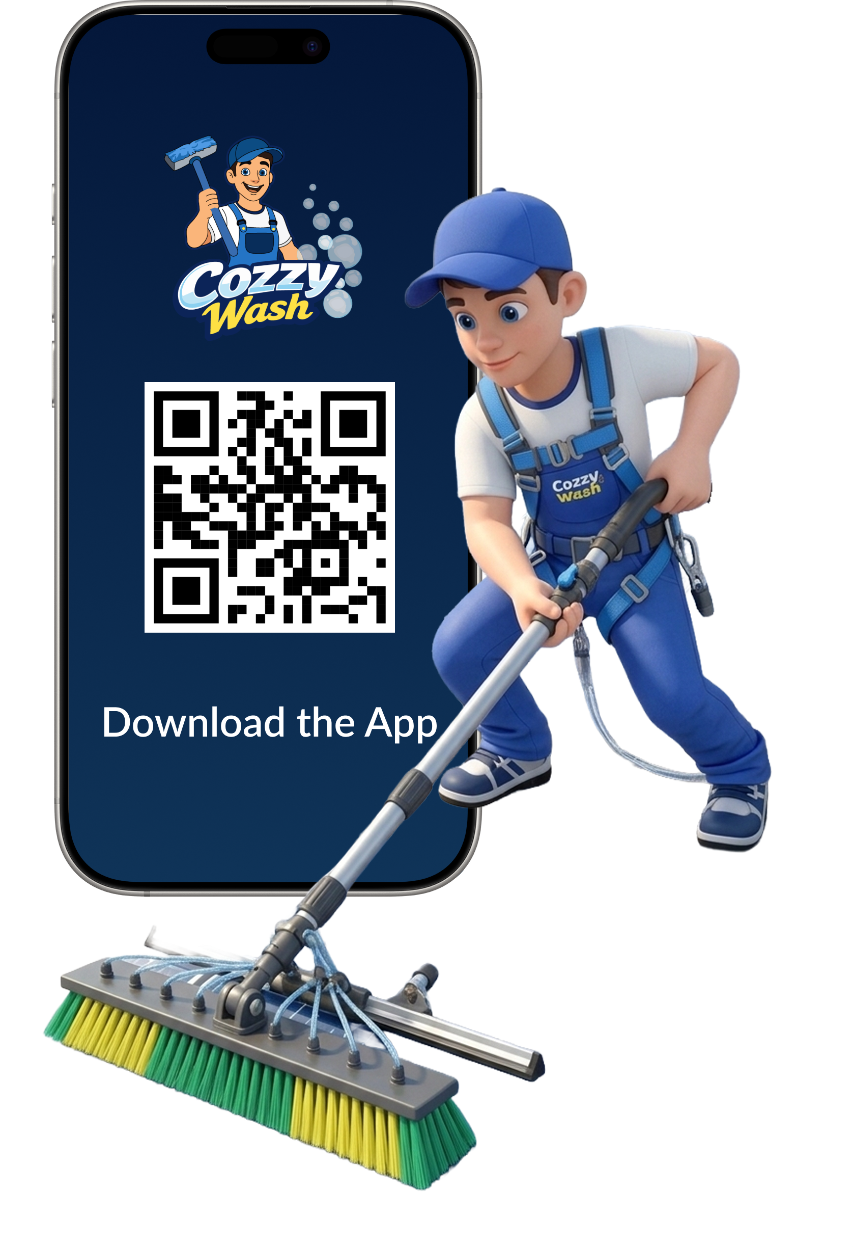 Download the CozzyWash App