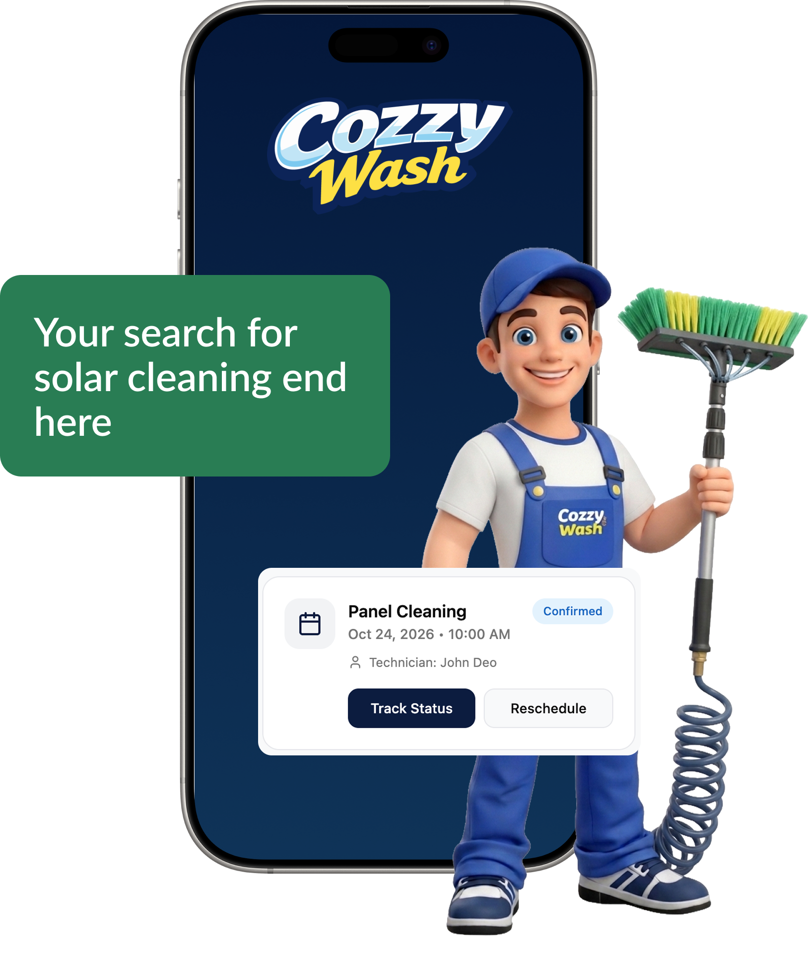 CozzyWash mascot